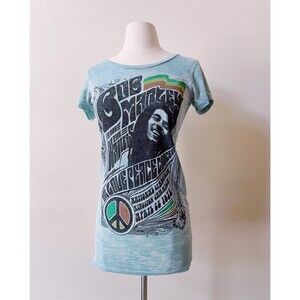 Vintage 2006 Bob Marley & The Wailers T-Shirt Women's Medium Y2K USA Made